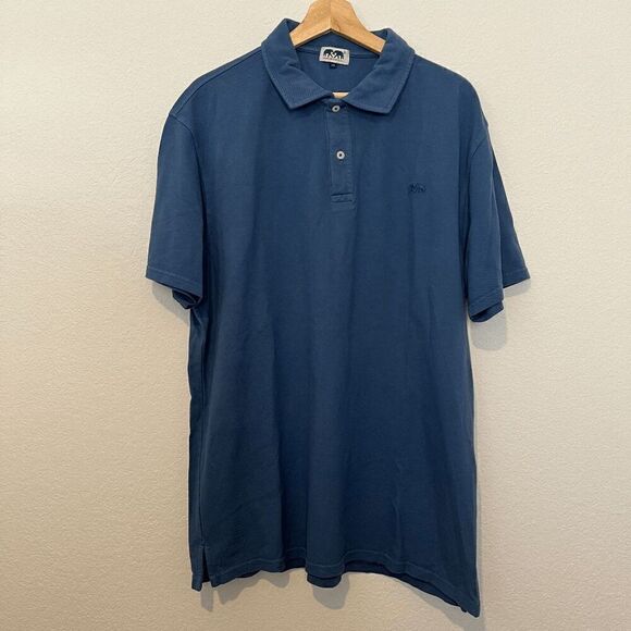 Love Brand & Co. Deep Blue Pensacola Short Sleeve Polo Shirt Men's Size XXL - Picture 2 of 7